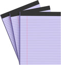 AILZFEI Purple Legal Pad Note Pads 8.5 x 11 inch, Wide Ruled, 30 Sheets/Pad by Unknown
