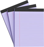 AILZFEI Purple Legal Pad Note Pads 8.5 x 11 inch, Wide Ruled, 30 Sheets/Pad by Unknown