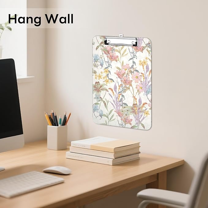 Luminzo Plastic Cute Clipboard Low-Profile Metal Clip, A4 Letter Size 9 x 12.5 - Image 5