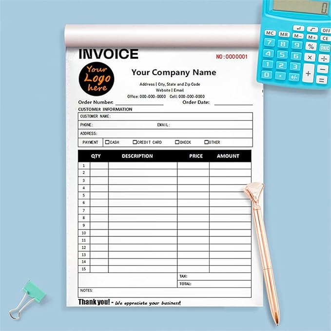 Custom Invoice Book in 3-Part /2-Part Receipt Book - Image 6