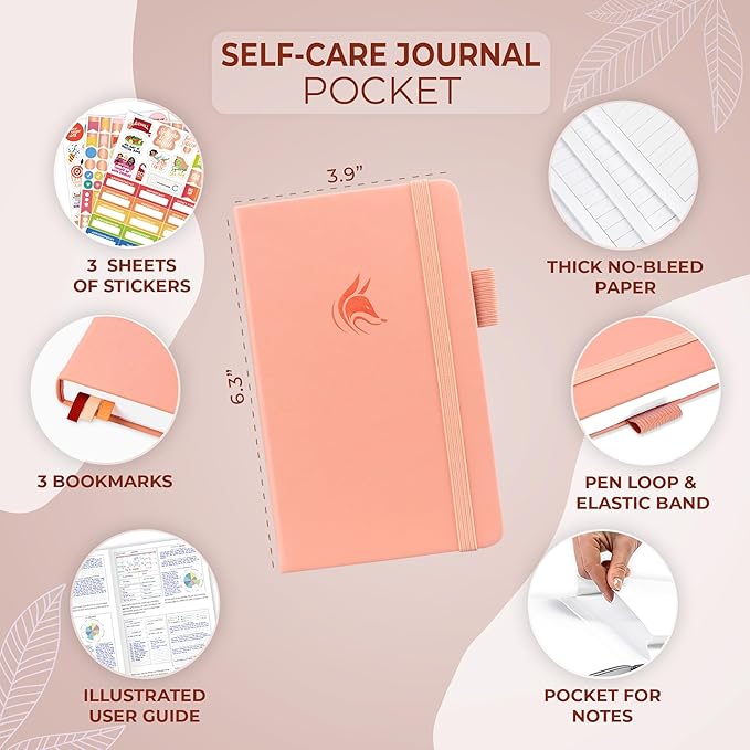 Clever Fox Self-Care Journal Pocket – Daily Reflection Notebook – Mental Health - Image 5