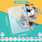 YOPCDJ 12pcs Mesh Zipper Pouch Bags, Extra Large A3 Puzzle Bag - Image 2