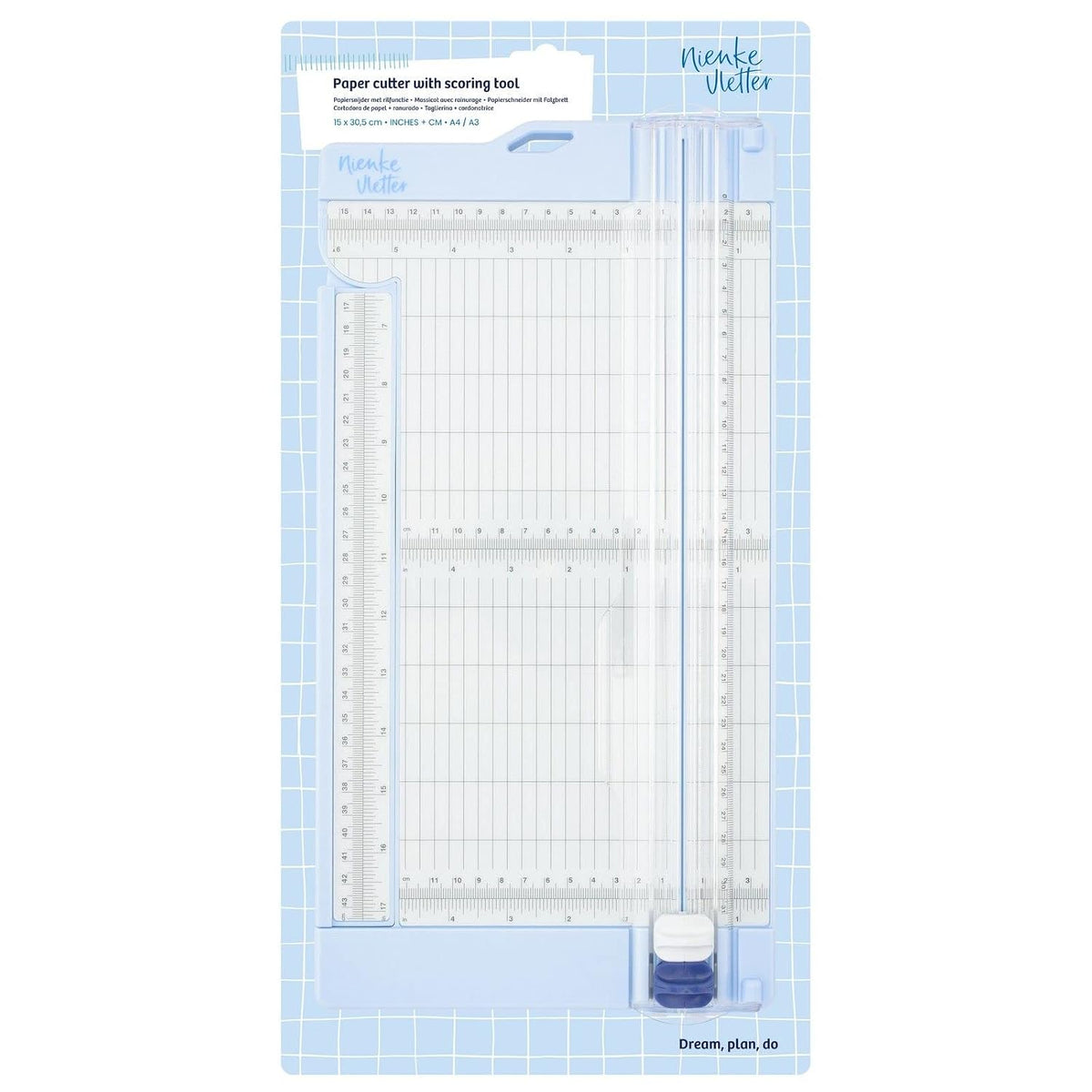 Vaessen Creative Cutter and Scoring Board 6 x 12 inches / 15 x 30,5 cm-with E...
