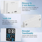 Kytree Digital Room Thermometer Hygrometer Alarm Clock, 5.9 inch Desktop - Image 5
