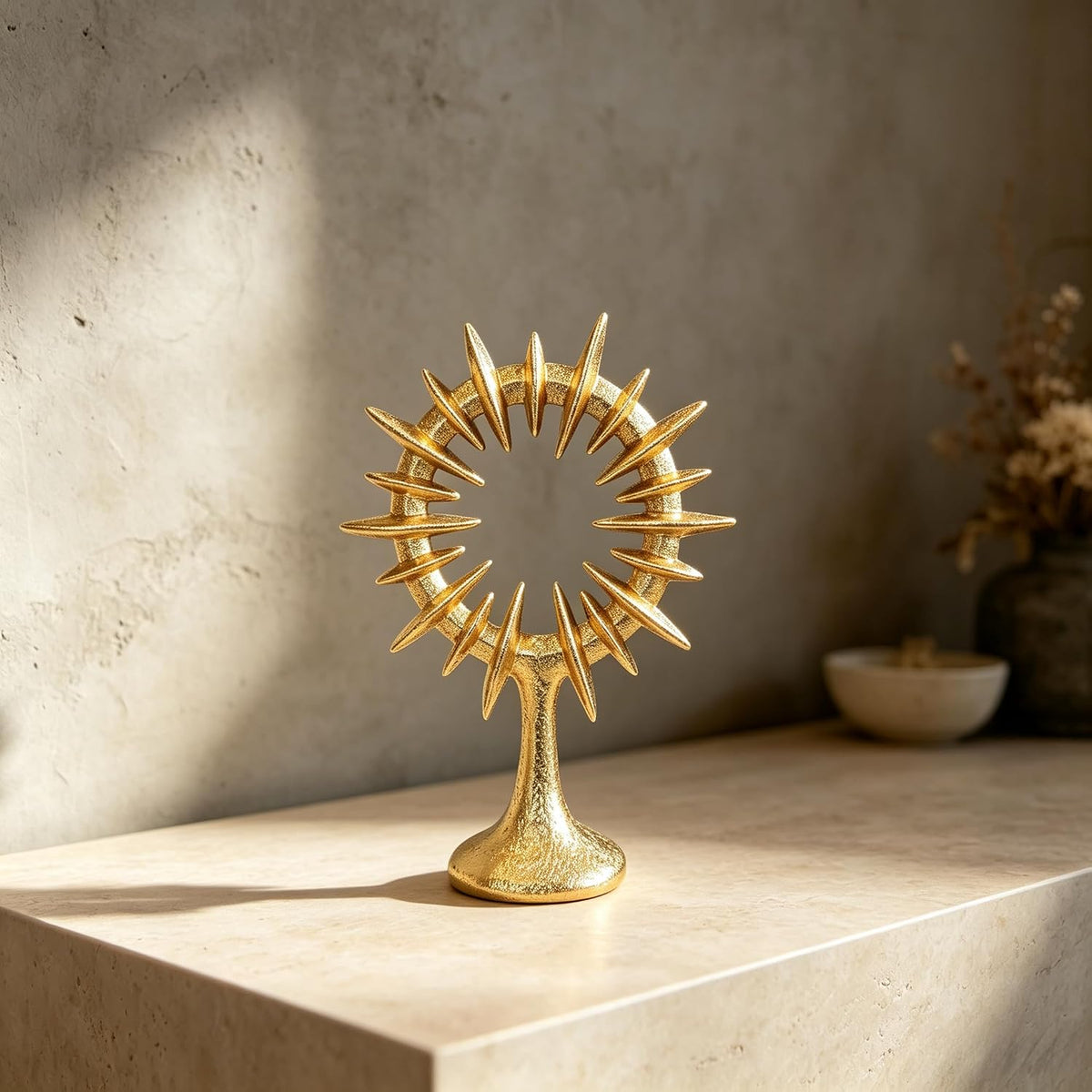 10" Modern Abstract Decorative Sculpture, Dining Living Room Desk Decor,...