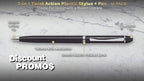 DISCOUNT PROMOS Twist Action Plastic Stylus Pens, Bulk Pack - Image 3