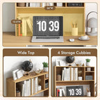 Tangkula Desktop Bookshelf, Countertop Storage Hutch - Image 5
