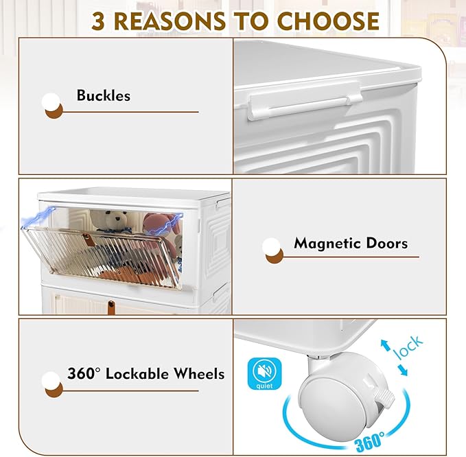 CTSNSLH 4 Tier Plastic Storage Bins and Boxes Organizer - Image 6