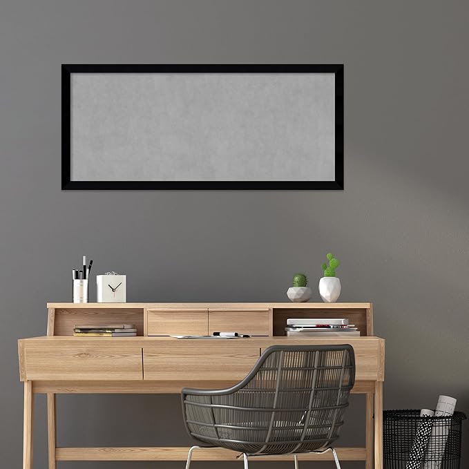 Amanti Art Black Framed Magnetic Board 23x51 Oversize Vision Board - Image 5