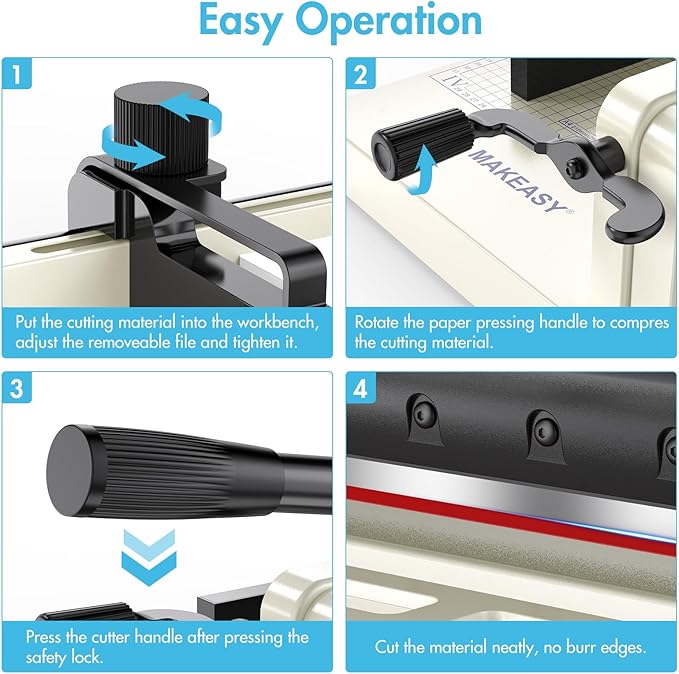 Paper Cutter 12 Inch, Heavy Duty Paper Cutter - Image 3