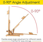 MEEDEN Tabletop Easel for Painting H-Frame, Adjustable Painting & Display Table - Image 4