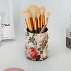 Leather Pen Holder for Desk Floral Butterflies Pretty Pencil Cup Desktop - Image 6