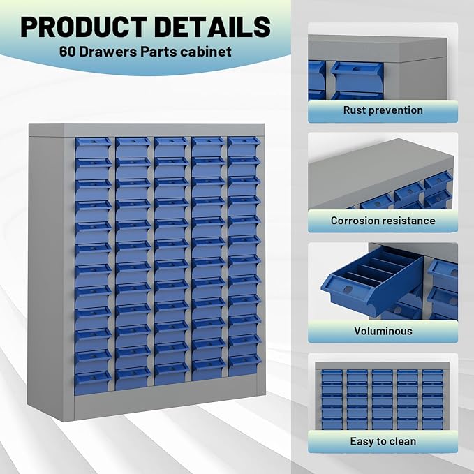 Exerock 60 Drawer Tool Storage Cabinet - Image 4