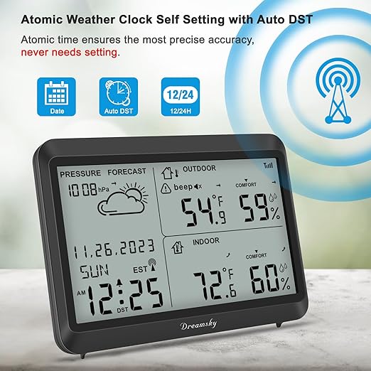 DreamSky Weather Station Indoor Outdoor Thermometer Wireless - Image 5