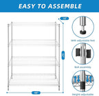 Guan River 4-Shelf Adjustable Metal Shelf Wire Shelving Unit Heavy Duty Storage - Image 3