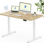 FLEXISPOT Solid Rubberwood Electric Standing Desk by FlexiSpot