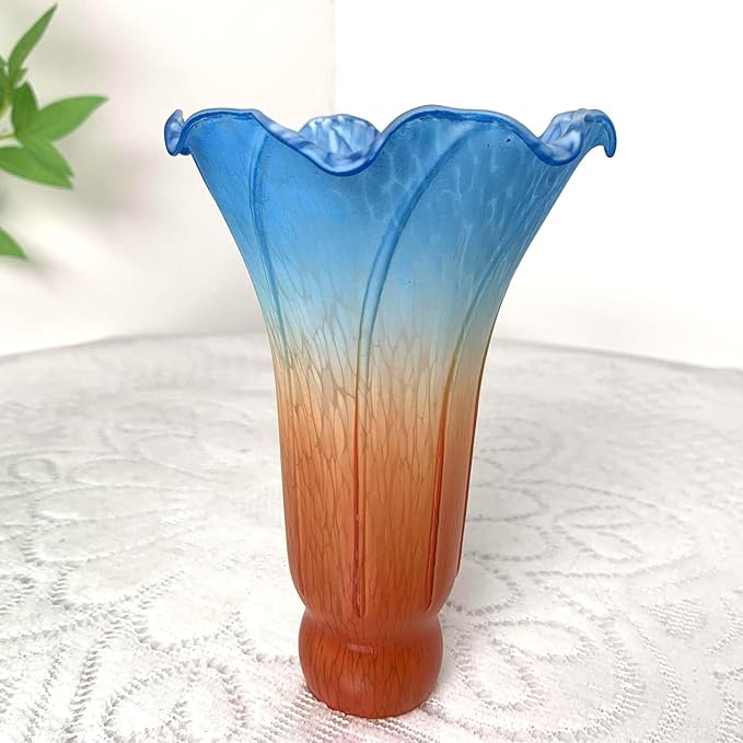Bieye LS22 Lily Flower Blown Glass Lampshade - Image 5