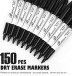 Buecs Black Dry Erase Markers, Chisel tip, Dry-Erase Boards, School Office - Image 3
