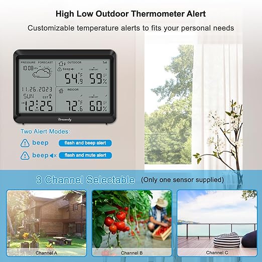 DreamSky Weather Station Indoor Outdoor Thermometer Wireless - Image 4