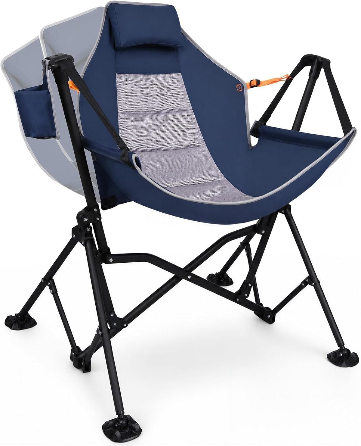 Romswi 1 Pcs Hammock Chair, Oversized Portable Folding Swinging Chair with Ad...
