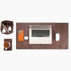 Node Leather - Genuine Leather Desk Mat, Desk Organizer & Cup Coaster - Leather by NodeLeather