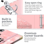 Lateefah 3 Ring Binder, 2 Inch Binder Organizer - Image 3