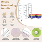 HAPPYGRILL 10-Drawer Rolling Storage Cart, Storage Organizer Cart - Image 4