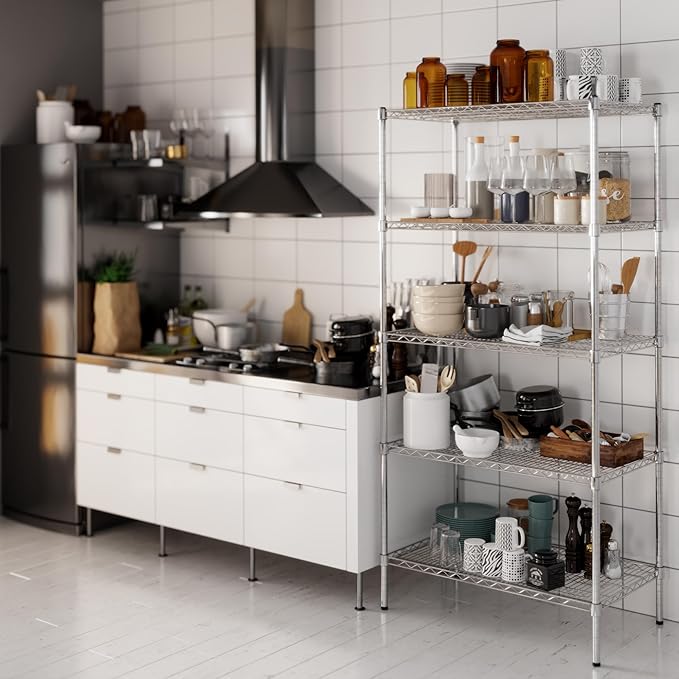 Regal Altair 21" Deep x 36" Wide x 74" Height Wire Shelving Kit | 5-Tier | NSF - Image 8