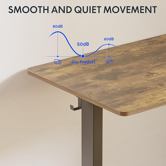 FLEXISPOT One-Piece Electric Standing Desk, 55 x 28 Inches Adjustable Desk - Image 7