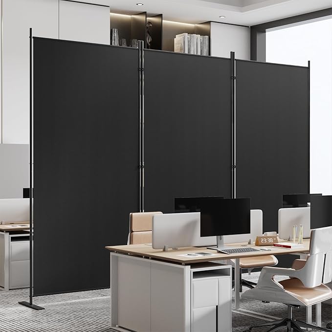 C-Hopetree 3 Panels Room Divider, 6 Ft Tall Indoor Folding Privacy Screen - Image 3