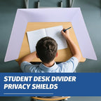 ZYINOZOC 2 Pack Desk Dividers for Students, 3-Fold Privacy Screens, Testing - Image 7