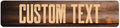 Custom Sign, Custom Street Sign, 11 Font Colors, 13 Font Styles, 4 Hole Options by MySignCenter