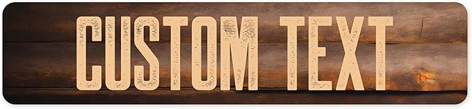 Custom Sign, Custom Street Sign, 11 Font Colors, 13 Font Styles, 4 Hole Options by MySignCenter