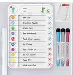 Magnetic Chore Chart for Kids, ADHD Task Tracker Easy-Check Routine Dry Erase by LightUpYourCreativity