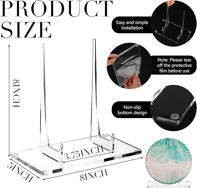 Jetec Acrylic Book Stand Clear Easel Stand - Image 2