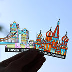 2 Pieces Metal Bookmarks with Transparent Design, Cute Book Marks - Image 2