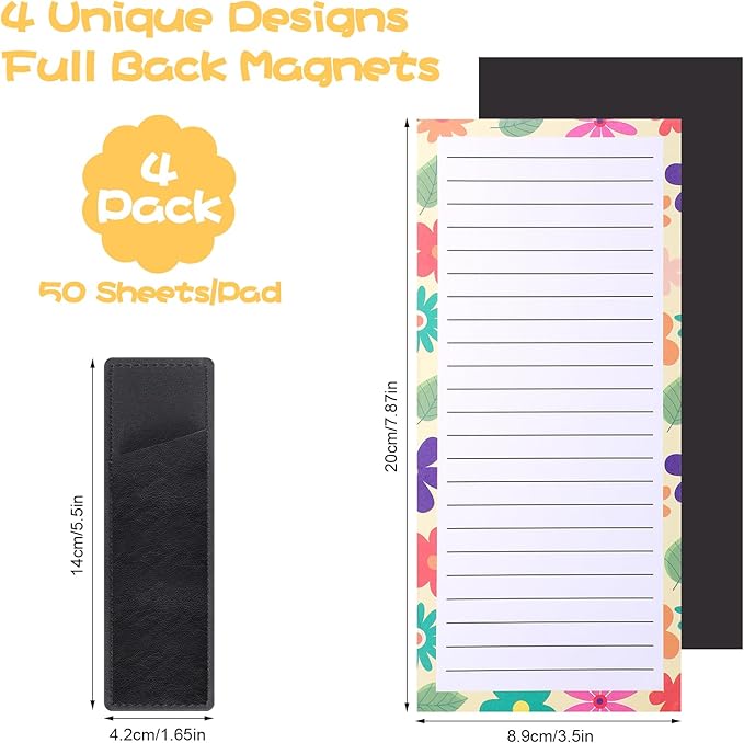 Thboxes 4 Pack Magnetic Note Pad - Image 2