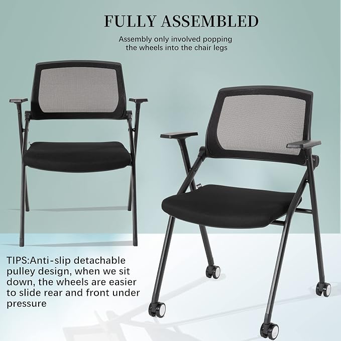 VACYOVKE 12 Pack Executive Office Chairs - Image 6