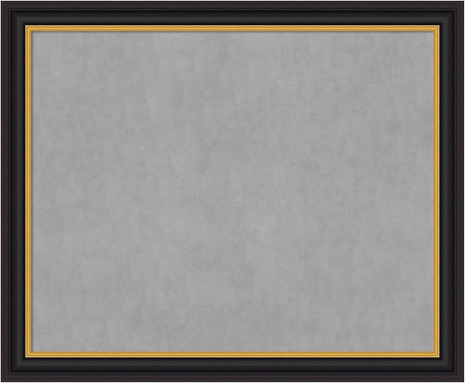 Amanti Art Black Framed Magnetic Board 38x46 X-Large Vision Board by AmantiArt