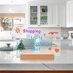 SetGame Led Note Board with Colors 7 Pens, Light Up Dry Erase Board with Stand - Image 2