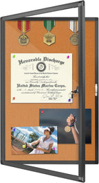 Enclosed Bulletin Board, Cork Noticeboard Board by EnclosedBulletinBoard