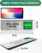 Meeting Room Sliding Door Signs Do Not Disturb, In Use/Available Slider Sign - Image 3