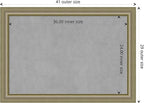 Amanti Art Silver Framed Magnetic Board 29x41 Large Vision Board - Image 4