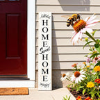 Farmhouse Wooden Welcome Sign Stand - Image 5