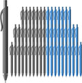 JIMMIDDA Pens Bulk, 52 Pack Ballpoint Black & Blue Ink, 1.0MM Medium Point Bluk by JIMMIDDA
