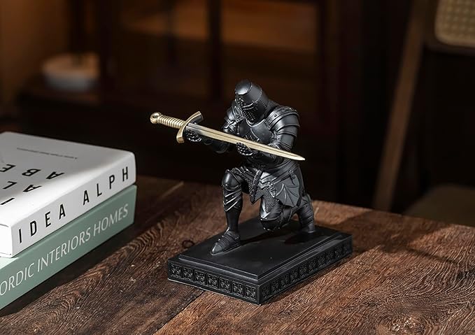NCQIXIAO Templar Vanguard Soldier Pen Holder Pencil Stand Desk Organizers and - Image 9