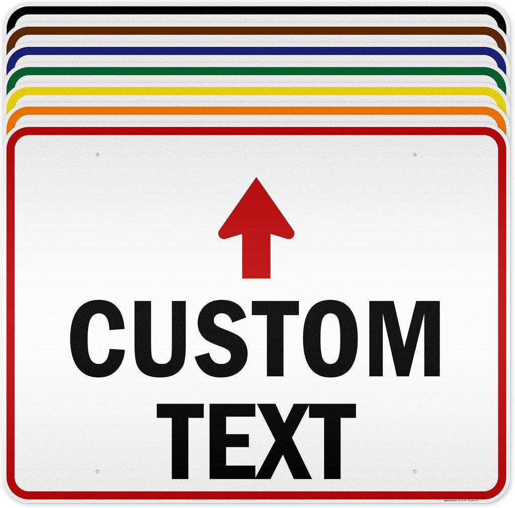 Custom Arrow, Custom Directional Sign, Up Arrow, 36x48 Inches, Reflective