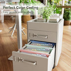 Wheat Straw Expanding Hanging File Folders, File Organizer, 1.2" Accordion - Image 3