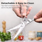 Sunnecko Kitchen Scissors for Food, Heavy Duty Scissors All Purpose Kitchen - Image 5
