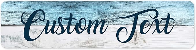 Custom Sign, Custom Street Sign, 11 Font Colors, 13 Font Styles, 4 Hole Options by MySignCenter